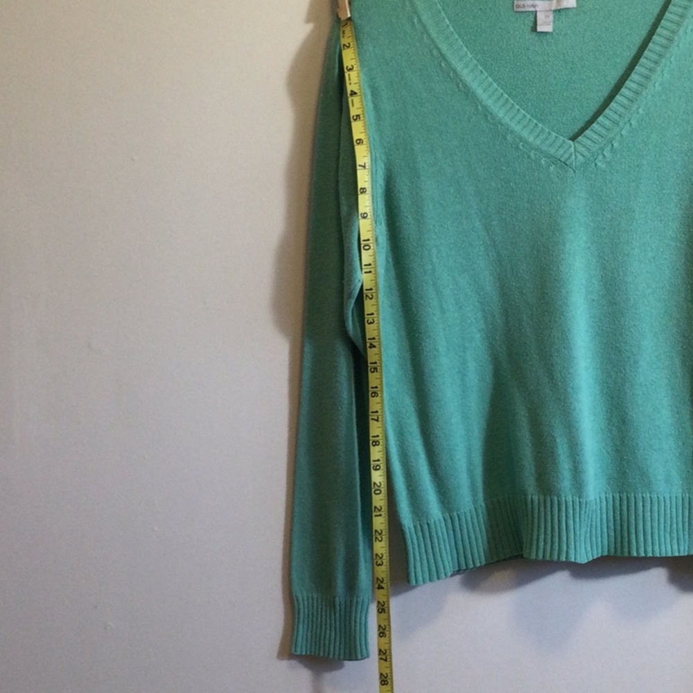 Old Navy Turquoise V-Neck Sweater, size XXL - Picture 7 of 7